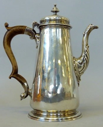 solid silver coffee pot