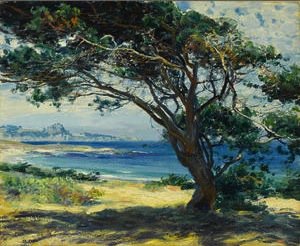 Guy Rose Wind Swept Pines auctioned at Bonhams