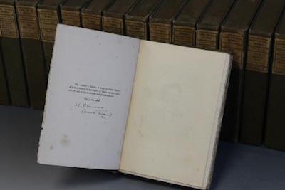Signed collection of Mark Twain novels set for auction in Wolverhampton