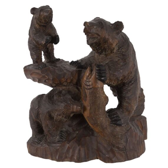 carving of a bear